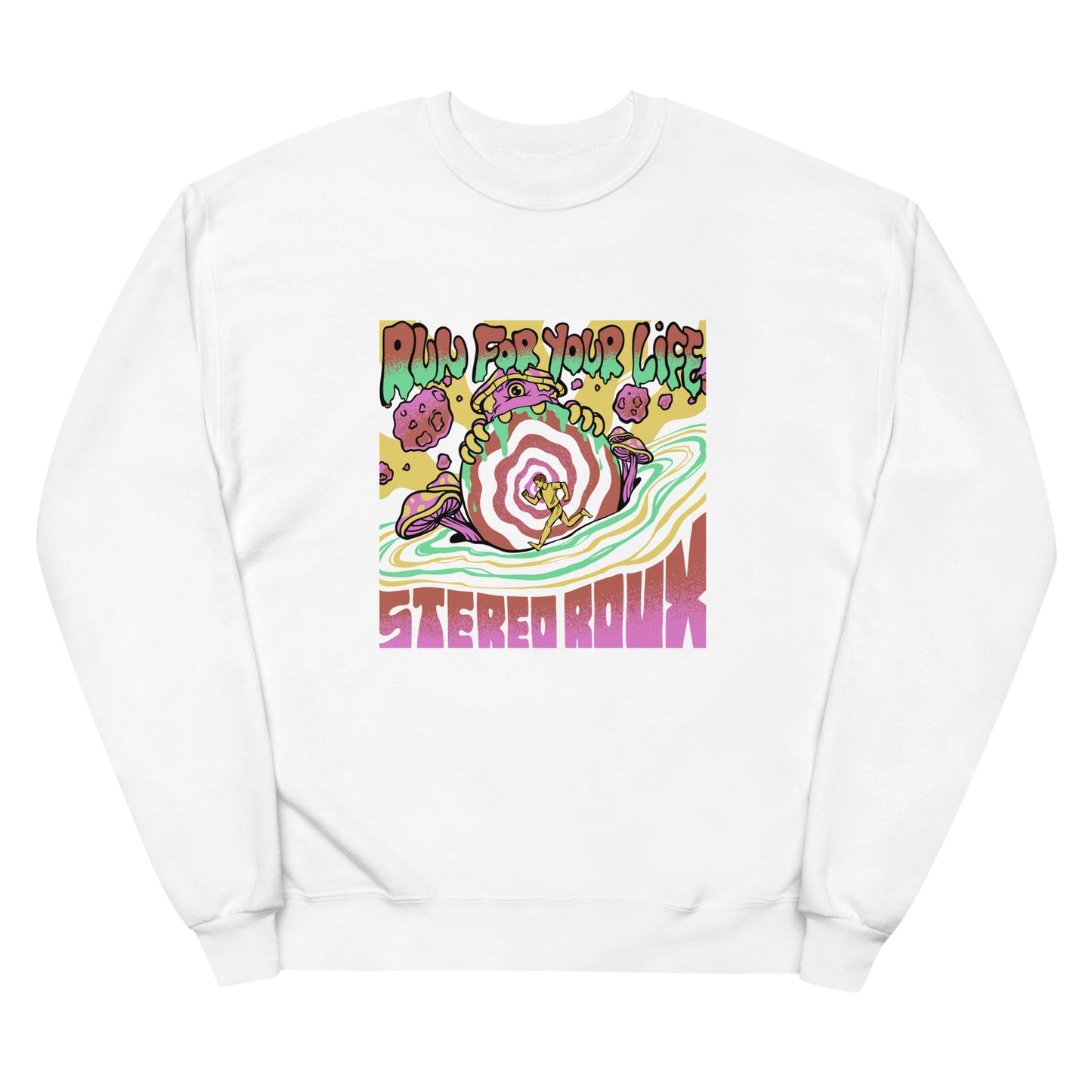 run for your life universe sweatshirt